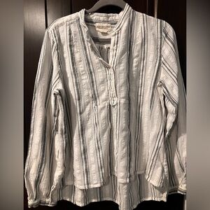 Denim & Supply Ralph Lauren White Striped Pullover Top